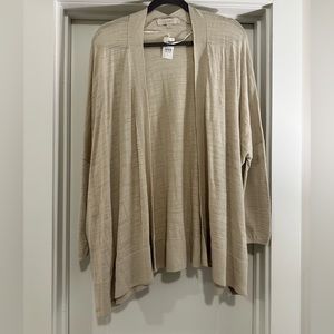 LOFT Oatmeal Light Tan Cardigan NWT
